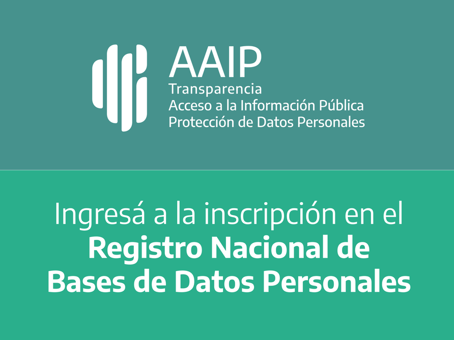 Registro AAIP Datos Personales